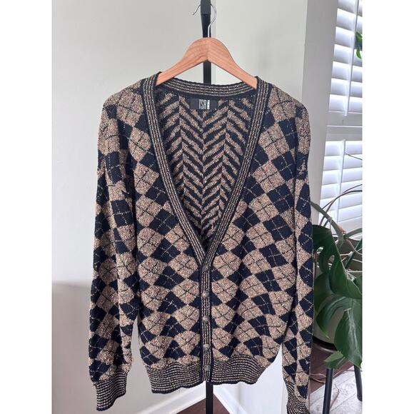 Vintage Argon 90s Grandpacore Long Sleeve Cardigan - Picture 1 of 4